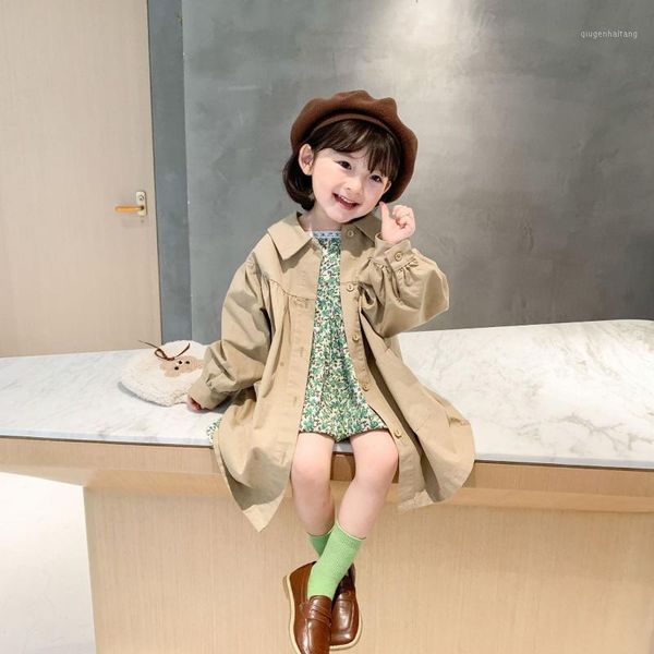 autumn children's solid lapel collar windbreaker long trench girls outerwear casual kids jackets coats casaco infantil menina1, Blue;gray
autumn children's solid lapel collar windbreaker long trench girls outerwear casual kids jackets coats casaco infantil menina1, Blue;gray