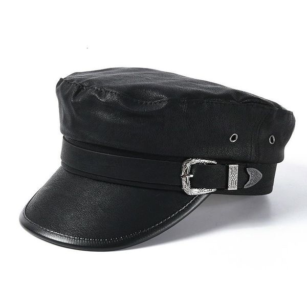 berets fashion pu leather army hats 2021 autumn women winter navy cap sailor knight caps girls outdoor travel black hat, Blue;gray
berets fashion pu leather army hats 2021 autumn women winter navy cap sailor knight caps girls outdoor travel black hat, Blue;gray