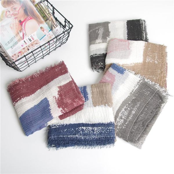 scarves winter cotton and linen scarf women graffiti print tassel shawl summer sunscreen silk ethnic style dustproof beach towel, Blue;gray
scarves winter cotton and linen scarf women graffiti print tassel shawl summer sunscreen silk ethnic style dustproof beach towel, Blue;gray