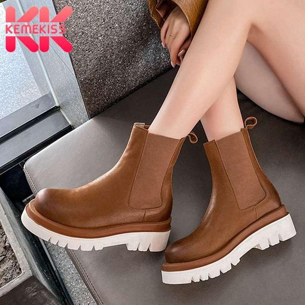 boots kemekiss women mid calf real leather thick bottom winter shoes fashion cool short footwear size 35-40, Black
boots kemekiss women mid calf real leather thick bottom winter shoes fashion cool short footwear size 35-40, Black