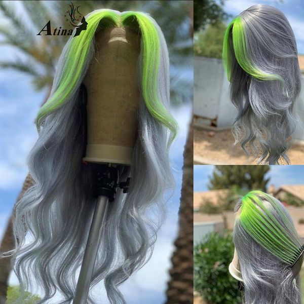 ombre 613 gary green colored body wave human hair wig preplucked hd transparent remy glueless lace front wigs front full closure, Black;brown
ombre 613 gary green colored body wave human hair wig preplucked hd transparent remy glueless lace front wigs front full closure, Black;brown