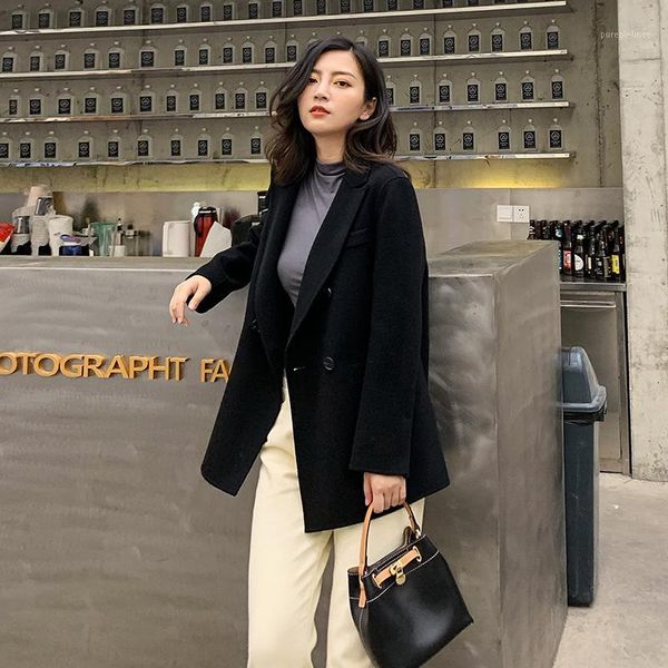 black wool coat women clothes korean double breasted female wool jacket overcoat blazer woolen coat abrigo mujer xr1923 kj40601
black wool coat women clothes korean double breasted female wool jacket overcoat blazer woolen coat abrigo mujer xr1923 kj40601