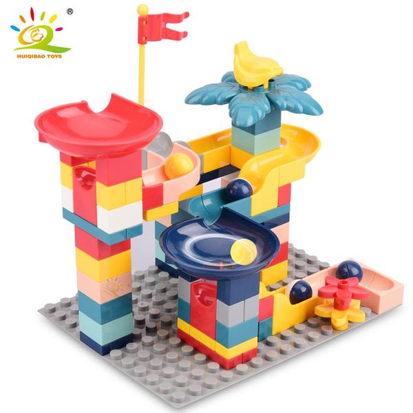 huiqibao 85pcs marble race run big building blocks funnel slide duploed size assembly large bricks set educational toys for kids qylvds
huiqibao 85pcs marble race run big building blocks funnel slide duploed size assembly large bricks set educational toys for kids qylvds
