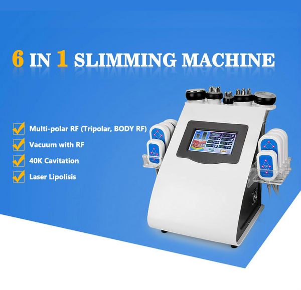 professional 6 in 1 rf diode lipo laser slimming skin tightening system vacuum ultrasound cavitation fat reduction cellulite removal mahines, Black
professional 6 in 1 rf diode lipo laser slimming skin tightening system vacuum ultrasound cavitation fat reduction cellulite removal mahines, Black