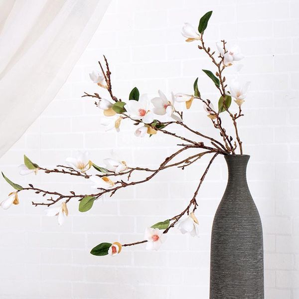 1pcs/4 branch magnolia artificial flowers indoor living room air-conditioning decoration flower fake flowers rattan wall decor1
1pcs/4 branch magnolia artificial flowers indoor living room air-conditioning decoration flower fake flowers rattan wall decor1