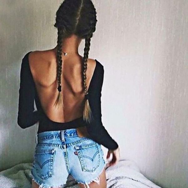 backless long sleeve spring bodysuit women 2020 bandage fitness slim black jumpsuits bodysuits bodycon overalls clothes, Black;white
backless long sleeve spring bodysuit women 2020 bandage fitness slim black jumpsuits bodysuits bodycon overalls clothes, Black;white