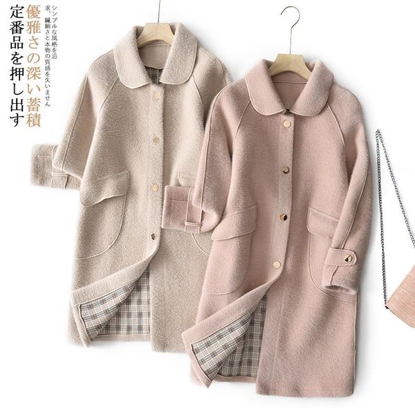 winter 2020 new temperament woolen coat women's middle long warm pressure wind loose straight tube mink like coat, Black
winter 2020 new temperament woolen coat women's middle long warm pressure wind loose straight tube mink like coat, Black