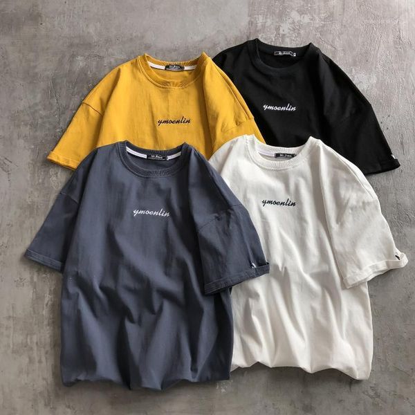 men's t-shirts hong kong style simple trend loose short sleeve t-shirt summer korean-style versatile men's brand couples short1, White;black
men's t-shirts hong kong style simple trend loose short sleeve t-shirt summer korean-style versatile men's brand couples short1, White;black