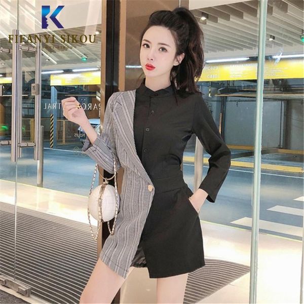 romper womens jumpsuit wide leg shorts spring long sleeve patchwork rompers women fashion elegant casual high waist overalls, Black;white
romper womens jumpsuit wide leg shorts spring long sleeve patchwork rompers women fashion elegant casual high waist overalls, Black;white