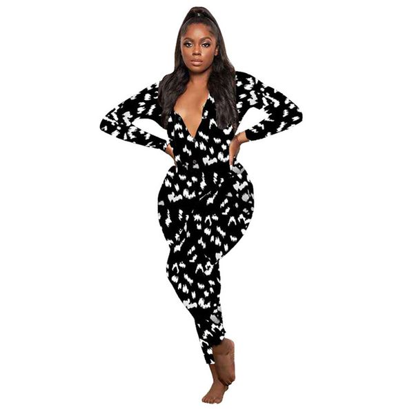 women jumpsuits rompers casual leopard print long sleeves v-neck designer nightwear playsuit bodysuit ladies pajama onesies 5 design e122812, White
women jumpsuits rompers casual leopard print long sleeves v-neck designer nightwear playsuit bodysuit ladies pajama onesies 5 design e122812, White