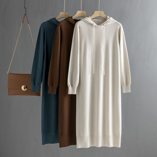 gigogou ovesized long straight maxi hoodies dress autumn winter women sweater dress casual loose knit midi dress pull vestidos y200120, White;black
gigogou ovesized long straight maxi hoodies dress autumn winter women sweater dress casual loose knit midi dress pull vestidos y200120, White;black