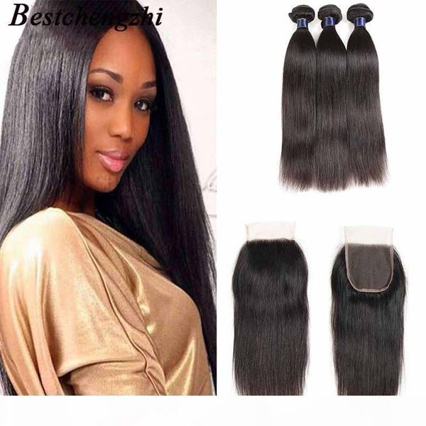 brazilian virgin hair straight weaves natural black 3 bundles hair wefts with 4x4 lace closure malaysian virgin hair wefts, Black;brown
brazilian virgin hair straight weaves natural black 3 bundles hair wefts with 4x4 lace closure malaysian virgin hair wefts, Black;brown