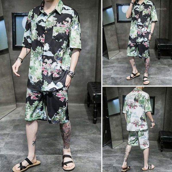 incerun men summer holiday sets man vintage printed hawaiian suits 2 pieces short sleeve lapel shirts elastic shorts sets s-5xl71, Gray
incerun men summer holiday sets man vintage printed hawaiian suits 2 pieces short sleeve lapel shirts elastic shorts sets s-5xl71, Gray