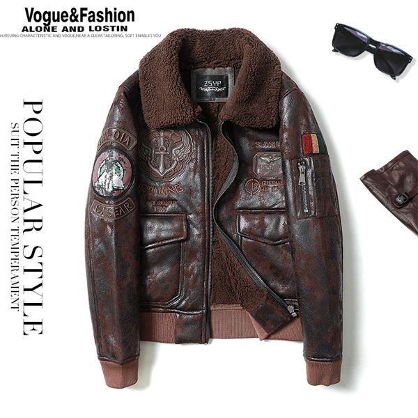winter mens leather fur collar fshion flight jacket motorcycle warm coat good quality c1103, Black;brown
winter mens leather fur collar fshion flight jacket motorcycle warm coat good quality c1103, Black;brown