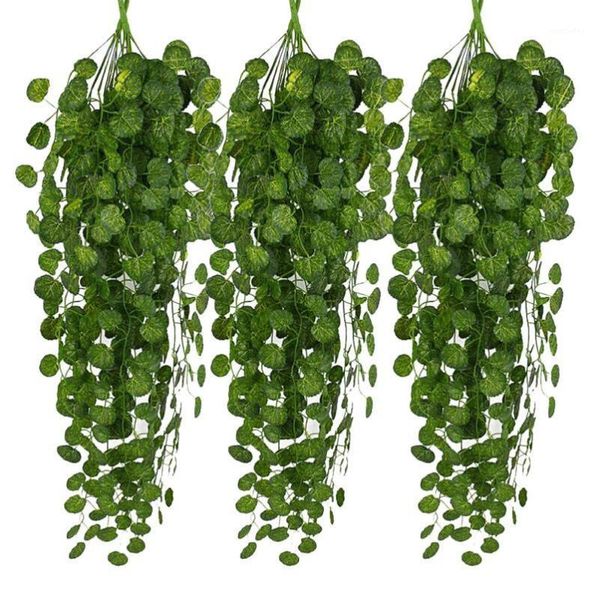 decorative flowers & wreaths 6pc artificial fake hanging vine plant leaves garland home garden wall decoration green rattan decor1
decorative flowers & wreaths 6pc artificial fake hanging vine plant leaves garland home garden wall decoration green rattan decor1