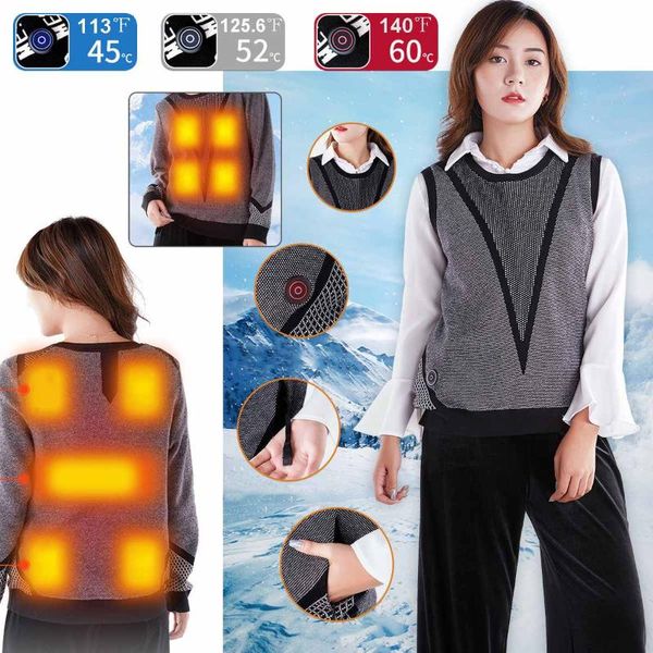 outdoor t-shirts 9areas heating fashion design spliced sweater autumn winter women thicken vest o-neck solid color long sleeve sweaters xl s, Gray;blue
outdoor t-shirts 9areas heating fashion design spliced sweater autumn winter women thicken vest o-neck solid color long sleeve sweaters xl s, Gray;blue