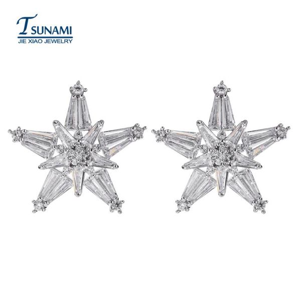 five - star zircon studs a luxury jewelry gift for women/girls er-163, Golden;silver
five - star zircon studs a luxury jewelry gift for women/girls er-163, Golden;silver