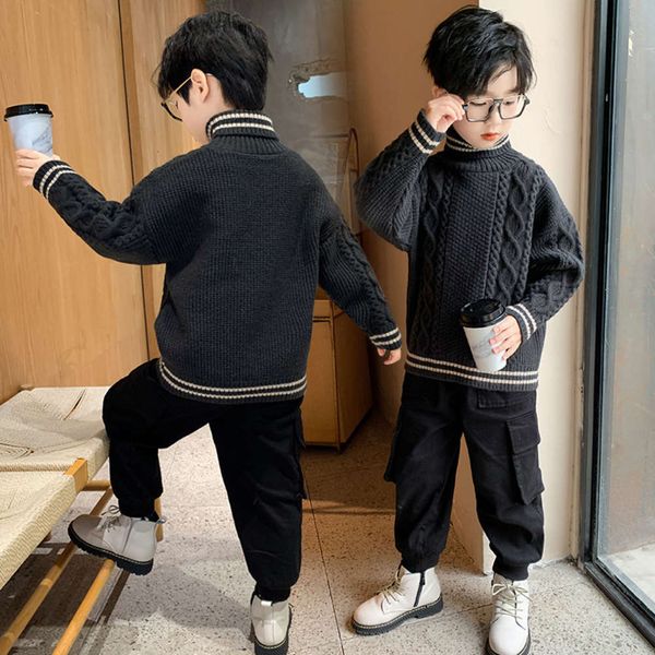 zhongda winter new boys' wear turtleneck korean version children's solid versatile sweater fashion isco, Blue
zhongda winter new boys' wear turtleneck korean version children's solid versatile sweater fashion isco, Blue