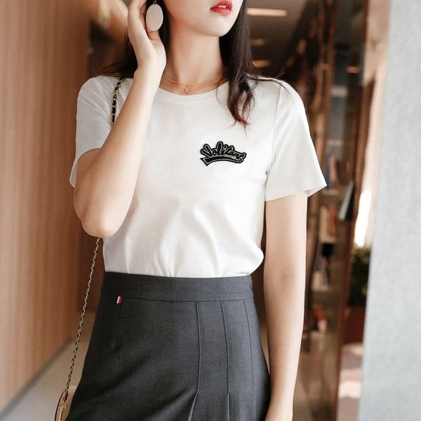 s8g9n t-shirt silk road 2020 new leisure versatile cotton xia creative embroidered letters short sleeve for t-shirt women's women fengw, White
s8g9n t-shirt silk road 2020 new leisure versatile cotton xia creative embroidered letters short sleeve for t-shirt women's women fengw, White