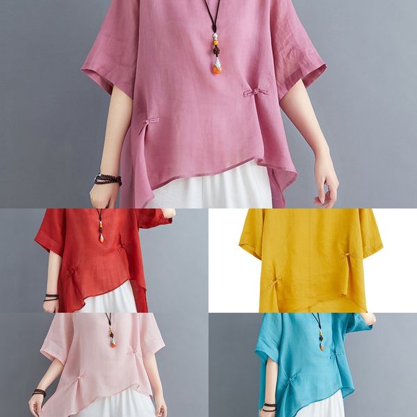 2020 new linen cotton linen cotton hemp literature and art disc button front short back long show thin shirt yw7y0, White
2020 new linen cotton linen cotton hemp literature and art disc button front short back long show thin shirt yw7y0, White