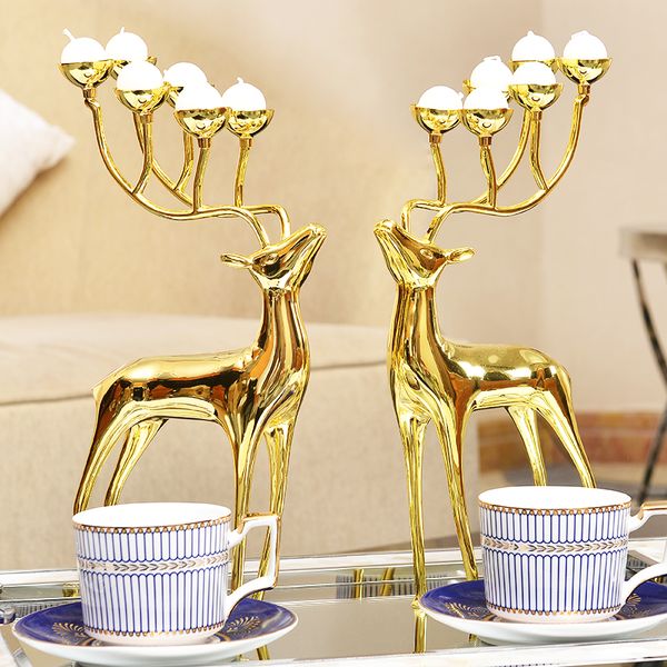 luxury plated gold deer candle holders home decoration deer candlestick ornaments european classical candlelight dinner table centerpieces
luxury plated gold deer candle holders home decoration deer candlestick ornaments european classical candlelight dinner table centerpieces