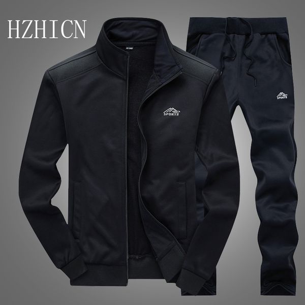 tracksuits men polyester sweatshirt sporting fleece gyms spring jacket + pants casual men's track suit sportswear fitness 201118, Gray
tracksuits men polyester sweatshirt sporting fleece gyms spring jacket + pants casual men's track suit sportswear fitness 201118, Gray