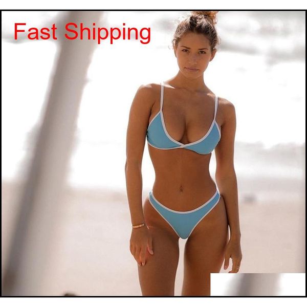 fashion solid color bikini women nylon triangle split swimwear summer beach backless swimsuit bikini s-xl qjbbz
fashion solid color bikini women nylon triangle split swimwear summer beach backless swimsuit bikini s-xl qjbbz