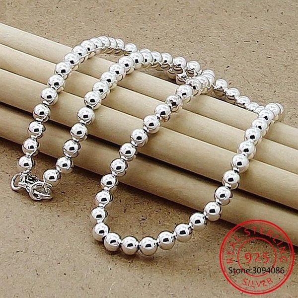 chains 925 sterling silver 6mm smooth beads ball chain necklace for women trendy wedding engagement jewelry
chains 925 sterling silver 6mm smooth beads ball chain necklace for women trendy wedding engagement jewelry