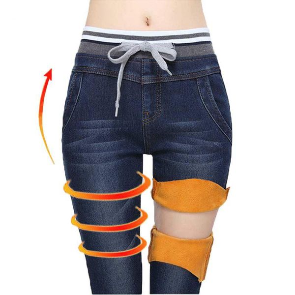 women's jeans elasticity cashmere fashion women elastic waist winter fur female warm slim pants drop w5 35, Blue
women's jeans elasticity cashmere fashion women elastic waist winter fur female warm slim pants drop w5 35, Blue