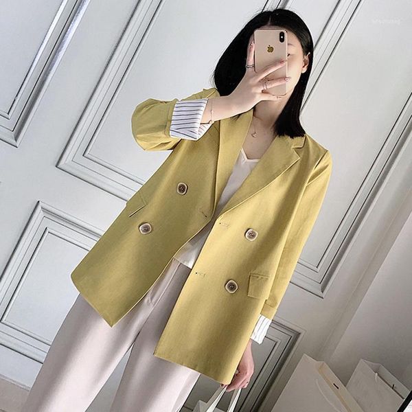 stylish double-breasted oversized women blazer casual loose female suit jacket solid style women suit coat 2020 autumn winter1, White;black
stylish double-breasted oversized women blazer casual loose female suit jacket solid style women suit coat 2020 autumn winter1, White;black