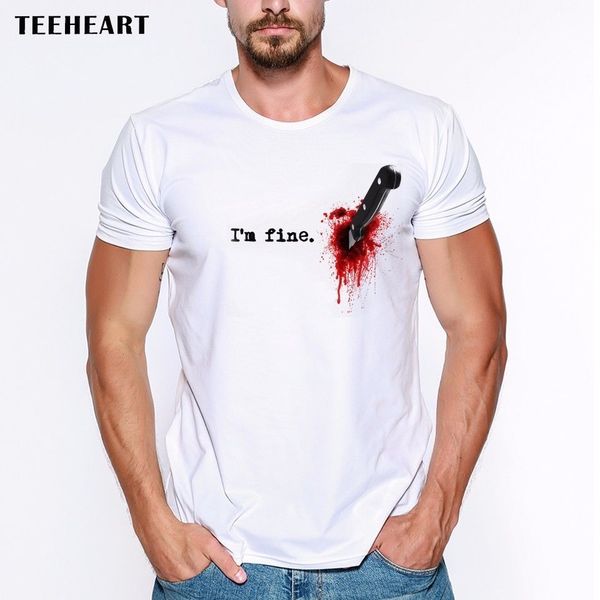 new summer casual men t shirt i'm fine wound blood knife hurt pain stabe injury funny joke men t shirt tee sport hooded sweatshirt hood
new summer casual men t shirt i'm fine wound blood knife hurt pain stabe injury funny joke men t shirt tee sport hooded sweatshirt hood