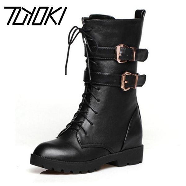 boots tuyoki women wedges warm fur shoes lace up zipper mid calf winter vintage footwear size 34-39, Black 
boots tuyoki women wedges warm fur shoes lace up zipper mid calf winter vintage footwear size 34-39, Black