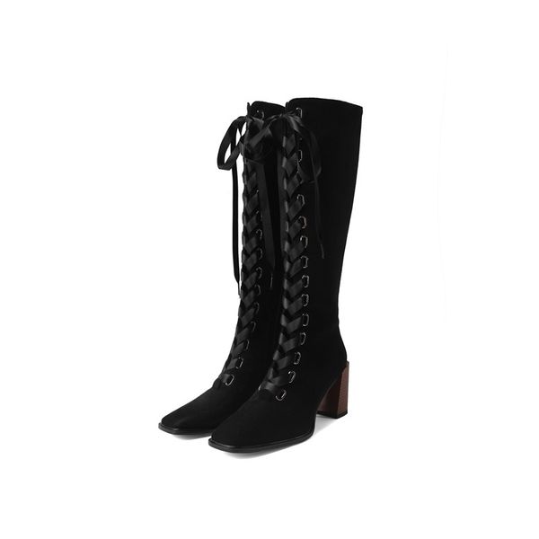 2021 women's new fall winter high-toe black-toe toe shoes black-brown woman knee-high-size boots ix84
2021 women's new fall winter high-toe black-toe toe shoes black-brown woman knee-high-size boots ix84