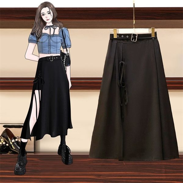 wys3t large size women's clothing 2020 summer dress irregular skirt fat mm new internet red black aline bandage slimming mid-length ali, Black;gray
wys3t large size women's clothing 2020 summer dress irregular skirt fat mm new internet red black aline bandage slimming mid-length ali, Black;gray
