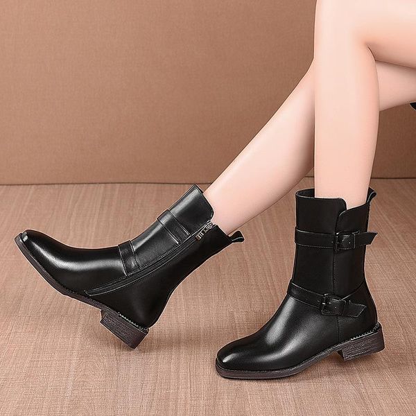 plush warm motorcycle boots fashion genuine leather women's short boots winter plush botines mujer 2020 booties woman size 34-42, Black
plush warm motorcycle boots fashion genuine leather women's short boots winter plush botines mujer 2020 booties woman size 34-42, Black