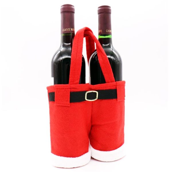 1pcs christmas wine bottle bag candy gift bag santa claus pants trousers handbag for xmas new year festival decoration
1pcs christmas wine bottle bag candy gift bag santa claus pants trousers handbag for xmas new year festival decoration