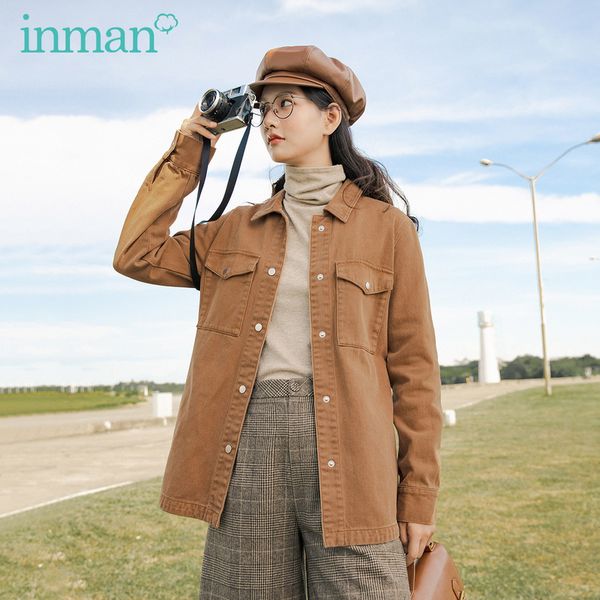 inman 2020 autumn winter new arrival retro hong kong style long sleeve slim bow belt cotton women's coat, Black;brown
inman 2020 autumn winter new arrival retro hong kong style long sleeve slim bow belt cotton women's coat, Black;brown