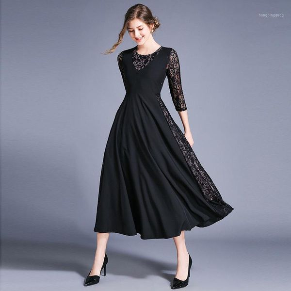 drowyd patchwork lace floral midi dress women fashion girl casual green & black bohemian long dress elegant party vestidos1, Black;gray
drowyd patchwork lace floral midi dress women fashion girl casual green & black bohemian long dress elegant party vestidos1, Black;gray