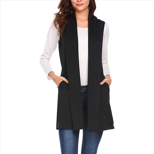 jaycosin womens coat fashion womens long vests casual sleeveless draped lightweight open front cardigan vest winter vest female, Black;white
jaycosin womens coat fashion womens long vests casual sleeveless draped lightweight open front cardigan vest winter vest female, Black;white
