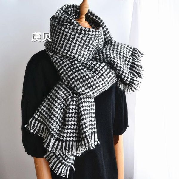 scarves faux cashmere shawl thick warm winter classical plaid tassel ladies casual scarf houndstooth soft women, Blue;gray
scarves faux cashmere shawl thick warm winter classical plaid tassel ladies casual scarf houndstooth soft women, Blue;gray