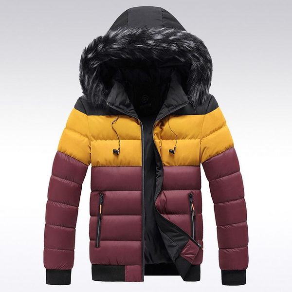 running jackets loozykit fashion men hooded fur collar parkas 2021 winter men's thick warm male cotton outdoor windproof, Black;red
running jackets loozykit fashion men hooded fur collar parkas 2021 winter men's thick warm male cotton outdoor windproof, Black;red