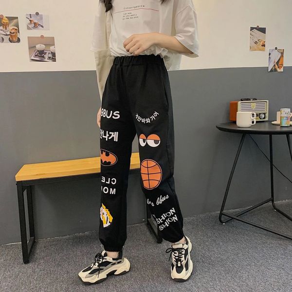 new beautiful 2021 loose high-fashion street printed high-waisted pants woman women jogging clothes yiz9, Black;white
new beautiful 2021 loose high-fashion street printed high-waisted pants woman women jogging clothes yiz9, Black;white