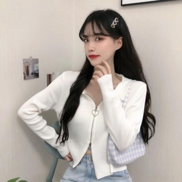 autumn 2020 new korean double polo collar long sleeve knitted jacket zipperzipper zipper short women's jacket cardigan feuma, White;black
autumn 2020 new korean double polo collar long sleeve knitted jacket zipperzipper zipper short women's jacket cardigan feuma, White;black