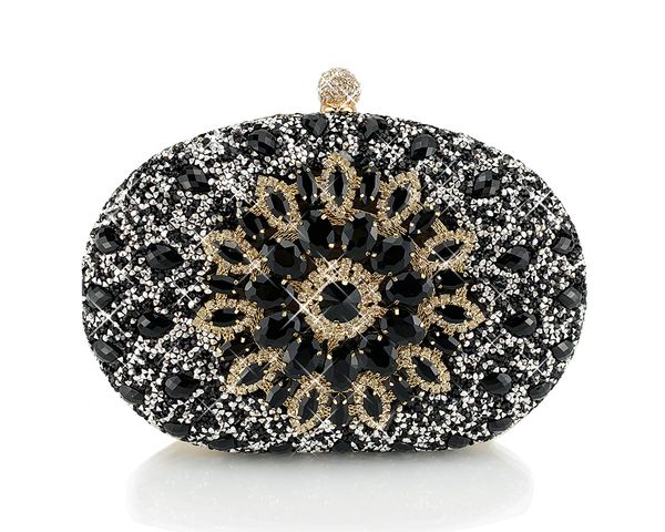 new women designer handbags rhinestones ladies party bag bridal purse hollow diamond banquet single strap formal bag, Black
new women designer handbags rhinestones ladies party bag bridal purse hollow diamond banquet single strap formal bag, Black