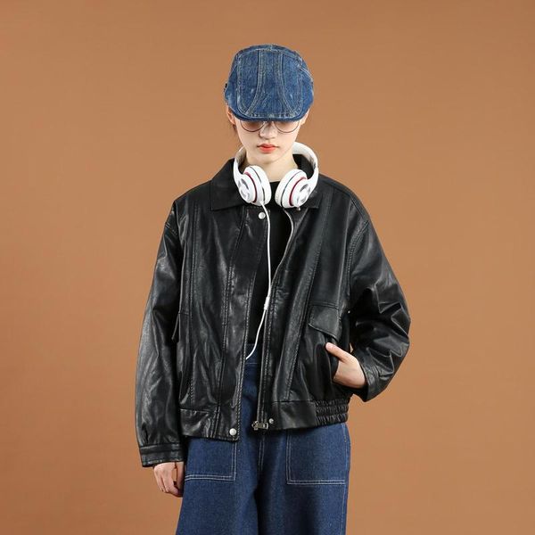 quality 89535 fur one piece fur coat female bf fashionable loose versatile thickened motorcycle suit leather jacket coat student, Black;brown
quality 89535 fur one piece fur coat female bf fashionable loose versatile thickened motorcycle suit leather jacket coat student, Black;brown