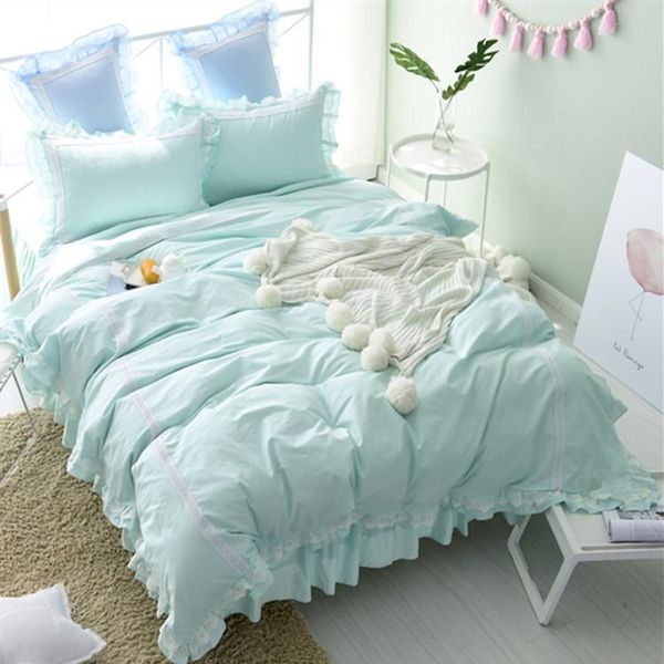 bedding sets 3/4pcs princess lace duvet cover set twin full king size korean ruffle solid color 100%cotton bed skirt
bedding sets 3/4pcs princess lace duvet cover set twin full king size korean ruffle solid color 100%cotton bed skirt