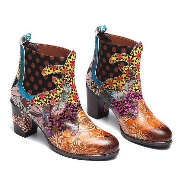 ladies ankle boots winter plus size patchwork pu printed female high heel fashion slip on plush martin boots, Black
ladies ankle boots winter plus size patchwork pu printed female high heel fashion slip on plush martin boots, Black