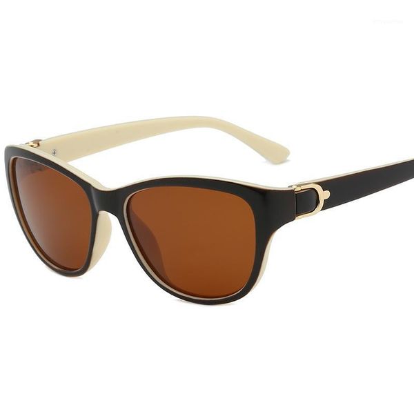 design cat eye polarized sunglasses women cute ladies new fashion sun glasses female elegant driving eye wear1, White;black