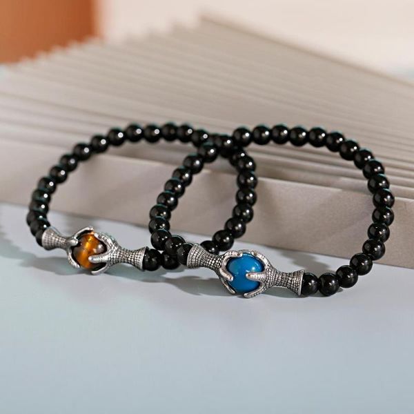beaded, strands fashion ethnic style bracelet black natural stone bright beaded silvercolor lloy dragon claw hug tiger eye bracelest
beaded, strands fashion ethnic style bracelet black natural stone bright beaded silvercolor lloy dragon claw hug tiger eye bracelest