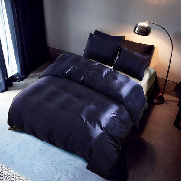 modern wedding silk bedding sets solid color purple duvet cover luxury bed set single double king quilt comforter bedlinen
modern wedding silk bedding sets solid color purple duvet cover luxury bed set single double king quilt comforter bedlinen